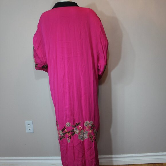 Free People embroidered kimono coat oversized size small - Picture 9 of 9